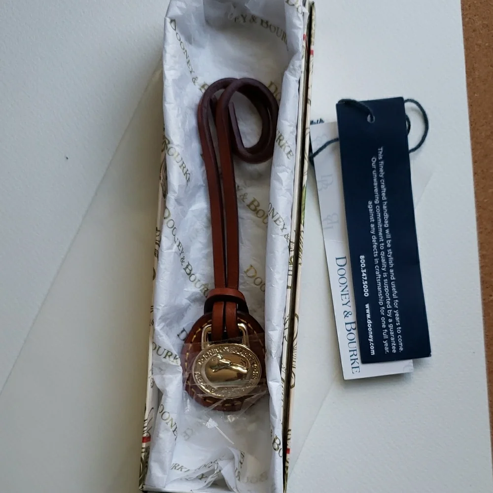 Dooney & Bourke Brown Leather Bag Accessory N O S